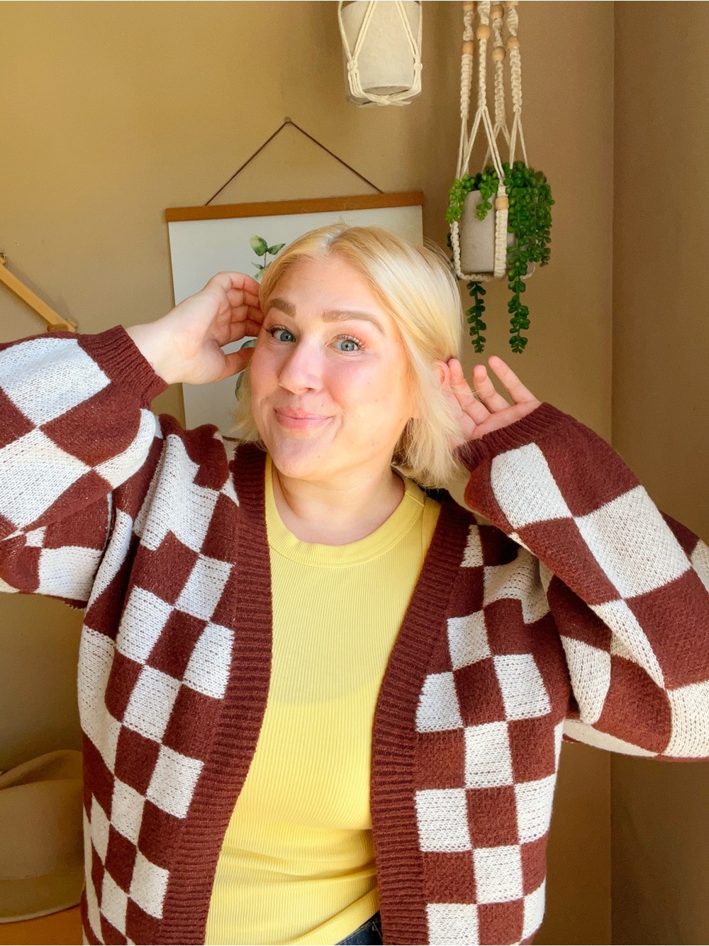 Papermoon | Checker Knit Sweater